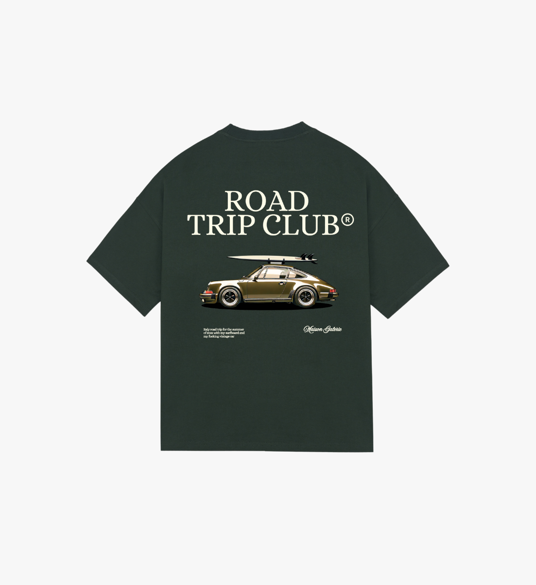 Road Trip Club Tee Green