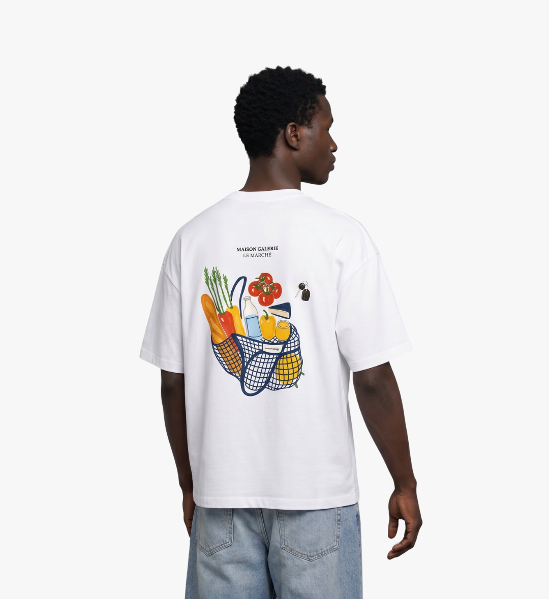 T-shirt blanc Le Marché
