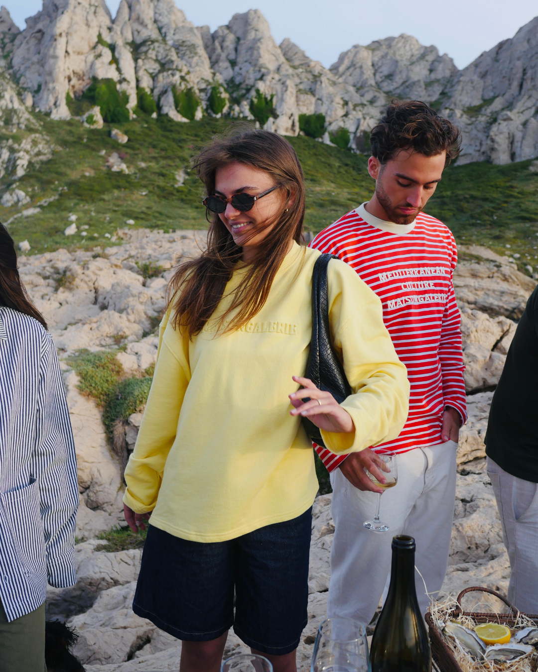 The Sun Crew Neck Sweatshirt Yellow