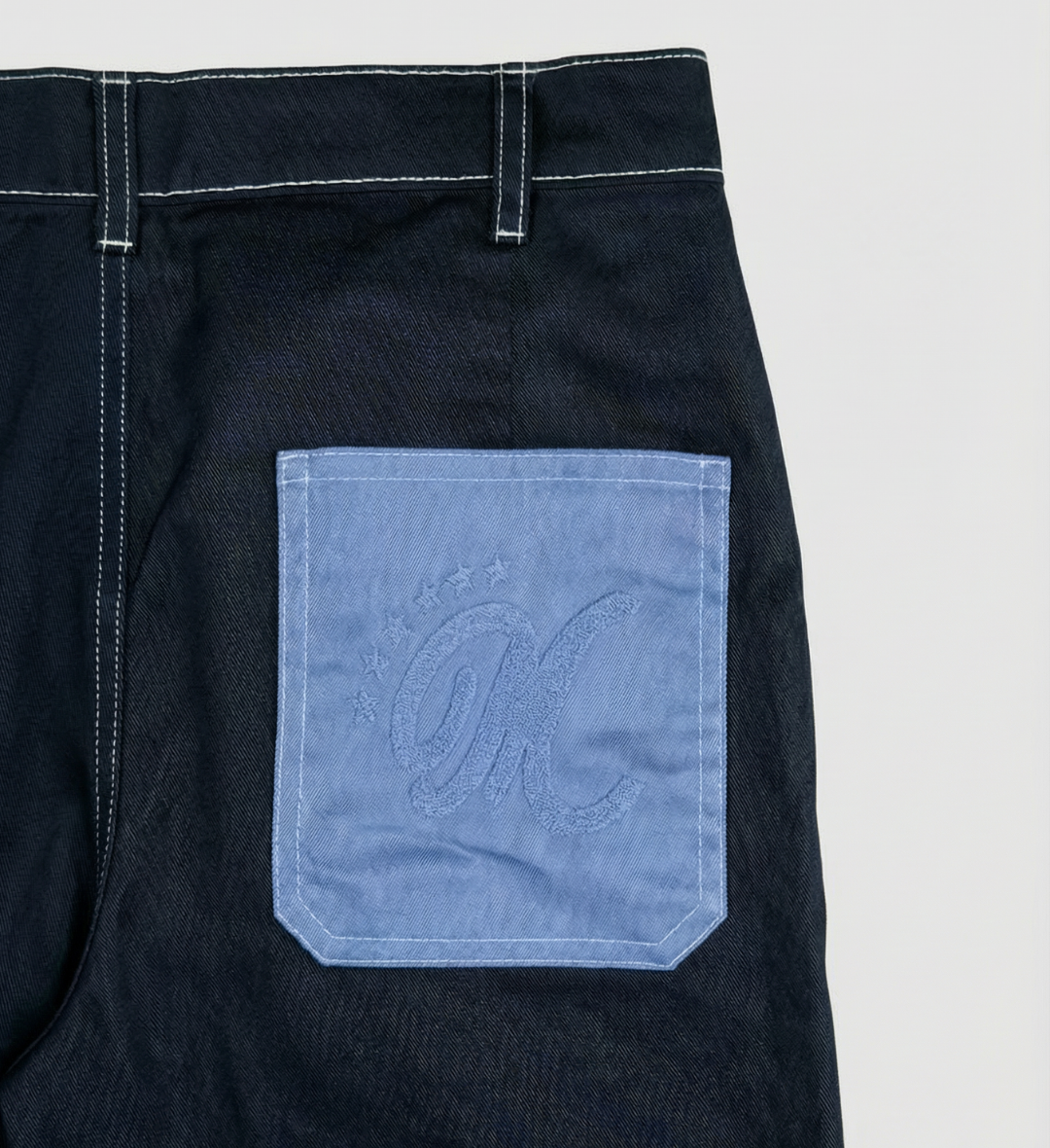 Pantalon Bleu Poche