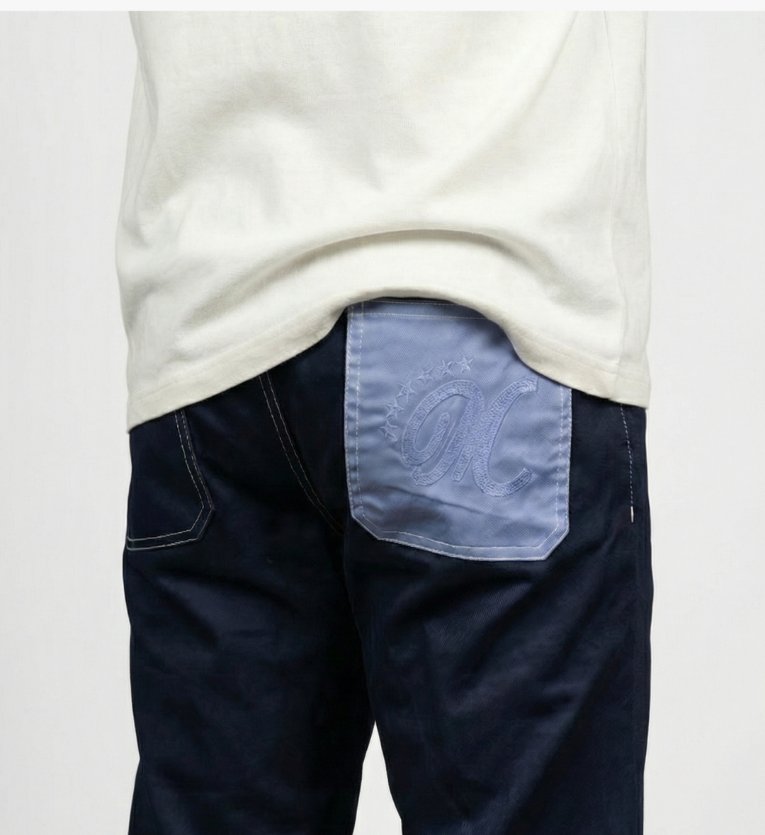 Pantalon Bleu Poche