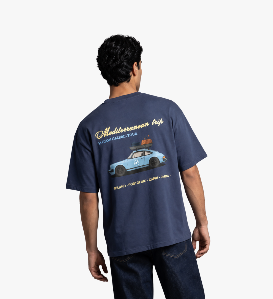 Mediterranean Trip Tee Blue