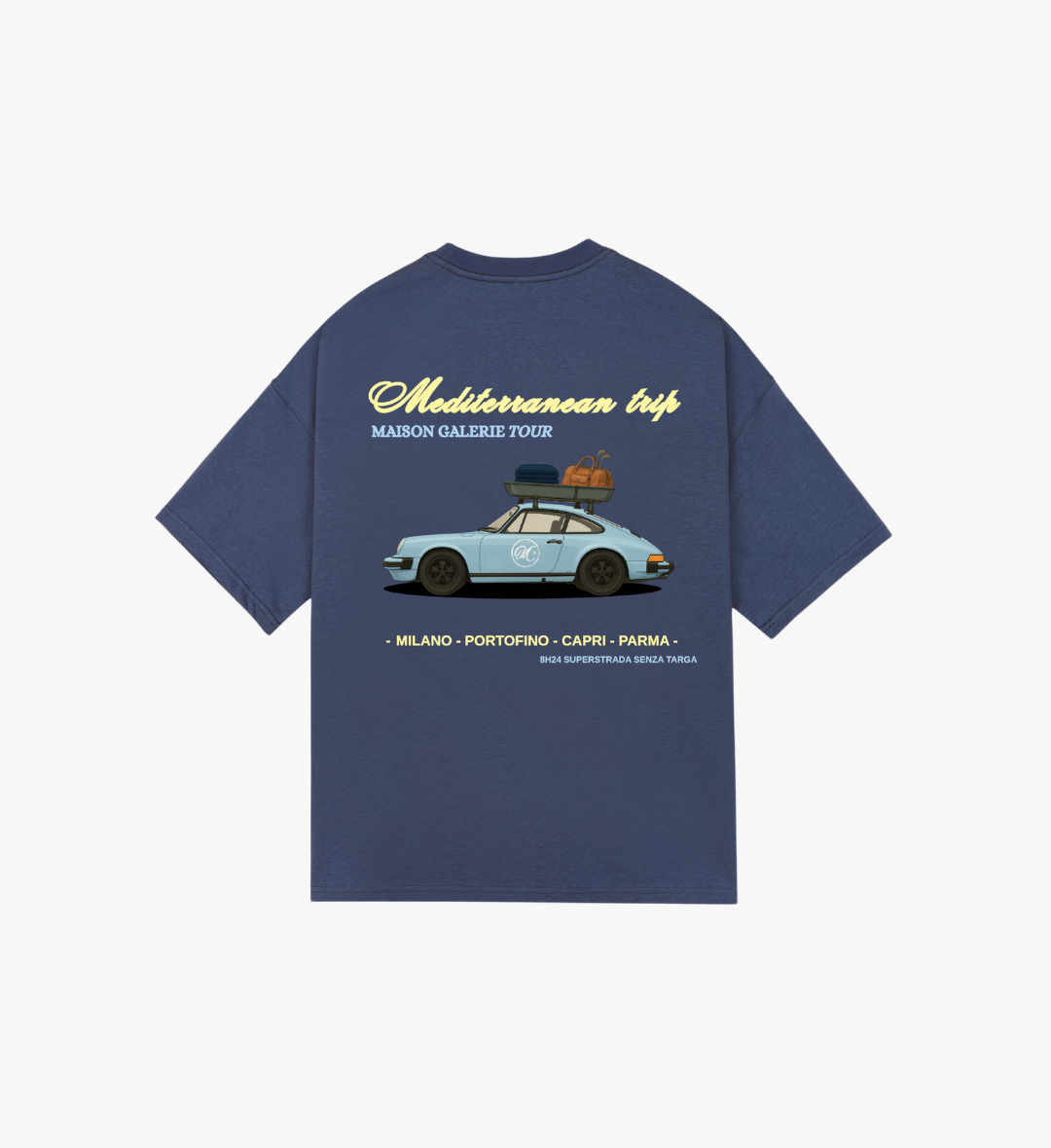 Mediterranean Trip Tee Blue