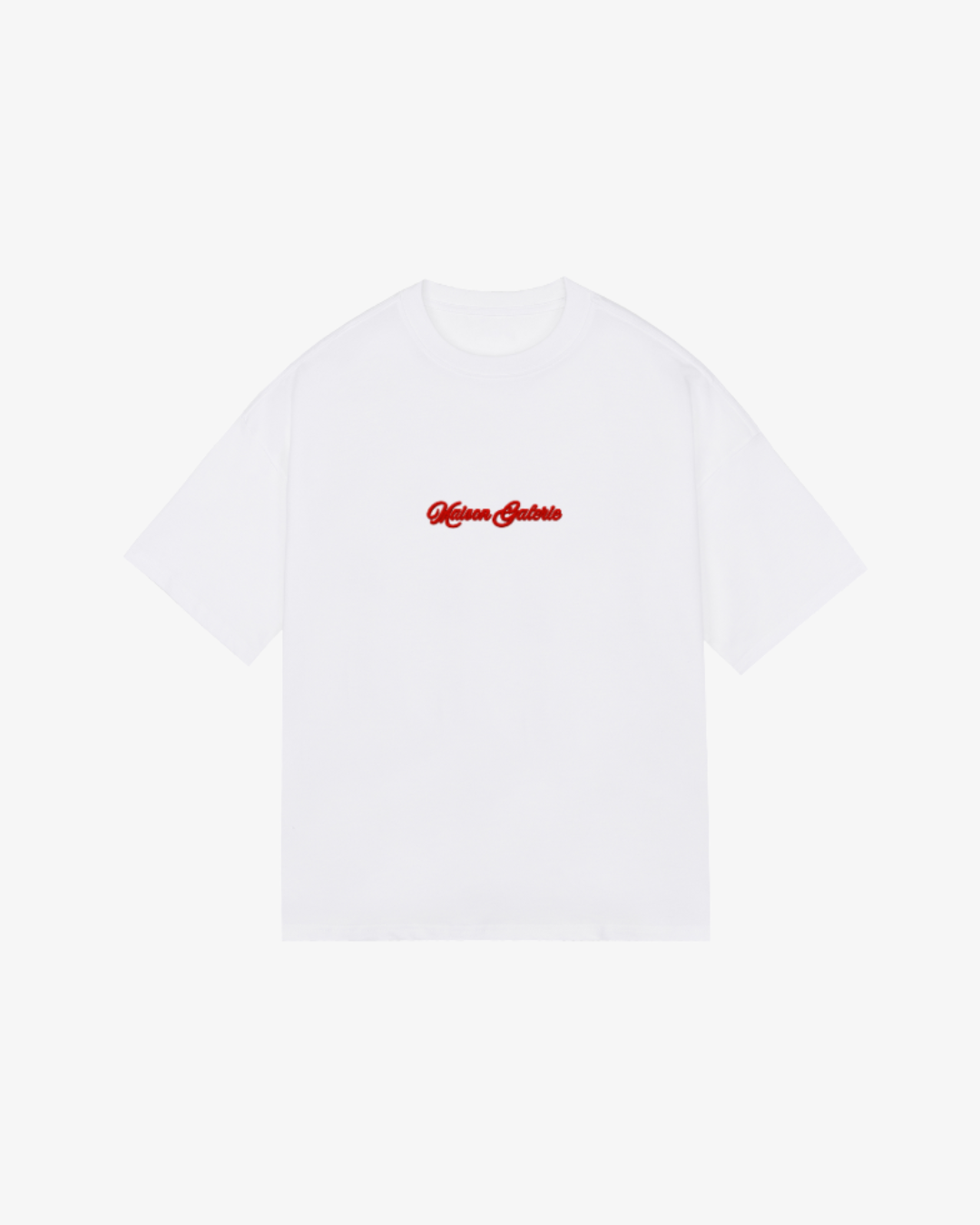 Embroidered Tee Red