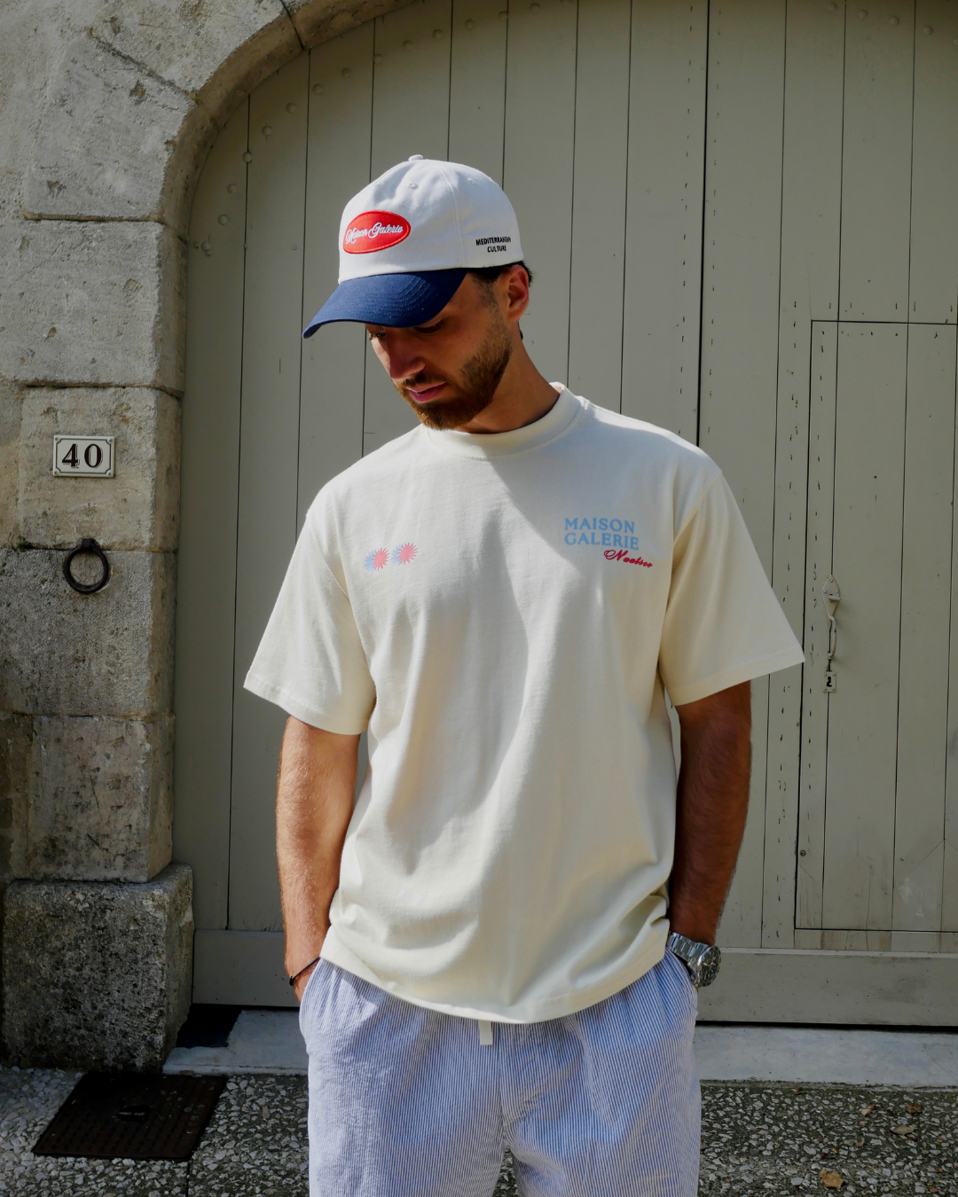 T-shirt Crème Homard Méditerranéen