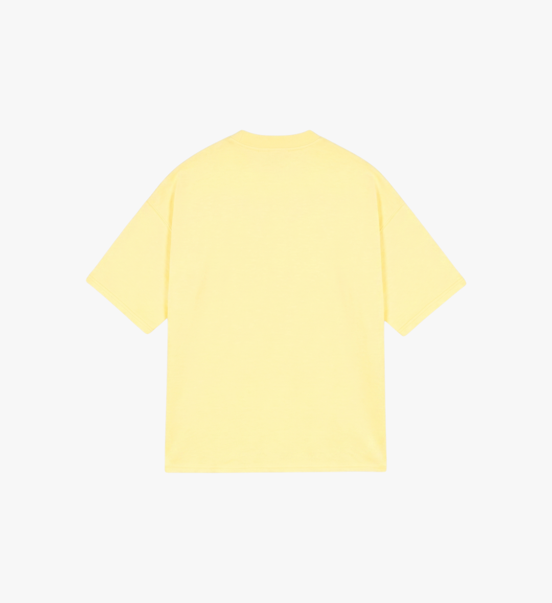 T-shirt jaune à motif méditerranéen