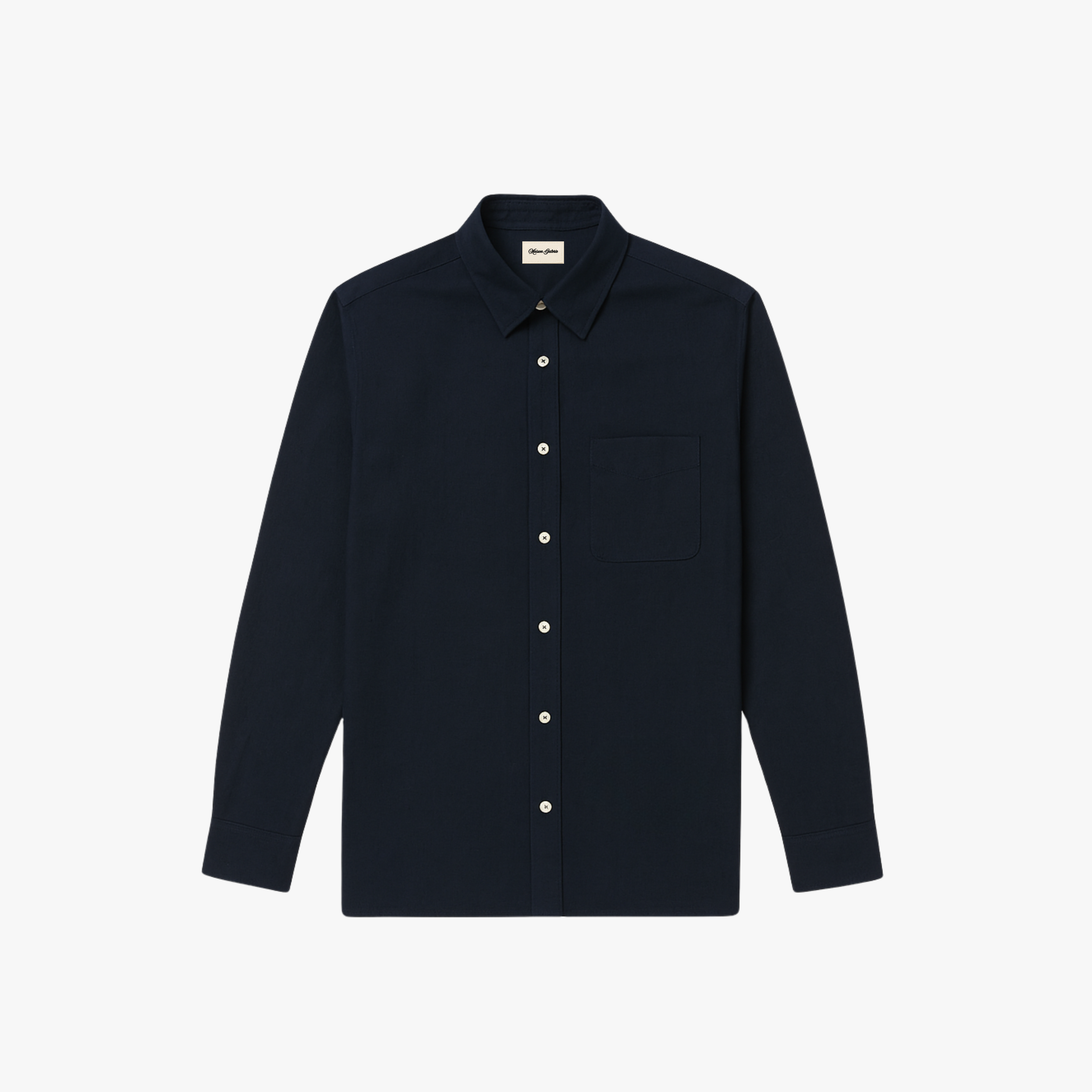 Patch Stripped Shirt