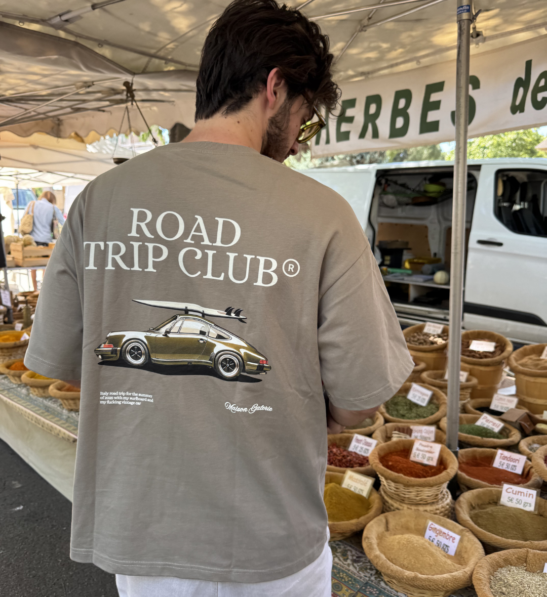 Road Trip Club Tee Americano