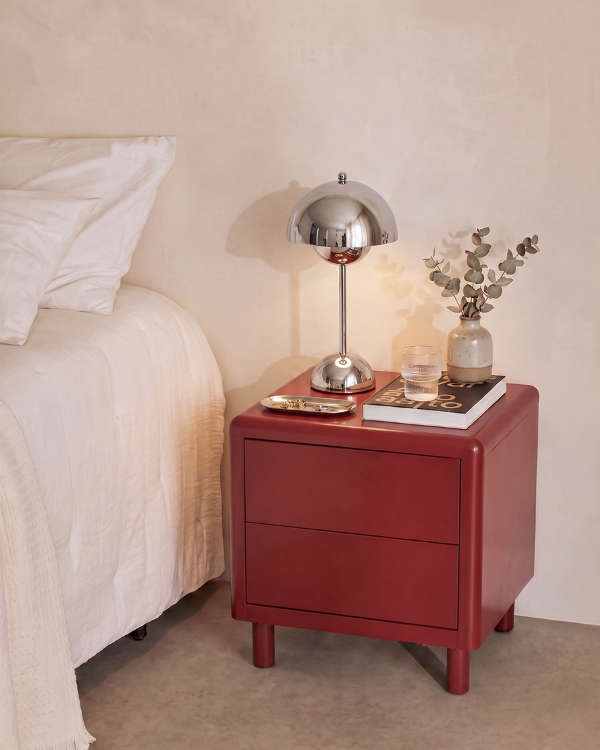 Table Lamp - CHROME, domed table lamp in polished chrome-finish metal, view 4