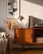 Table Lamp - CHROME, domed table lamp in polished chrome-finish metal, view 2