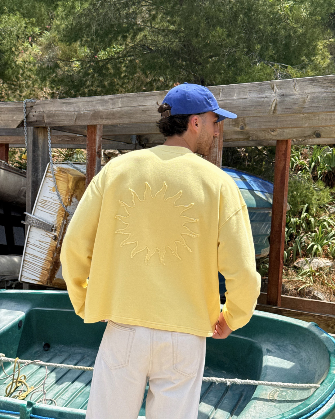 The Sun Crew Neck Sweatshirt Yellow