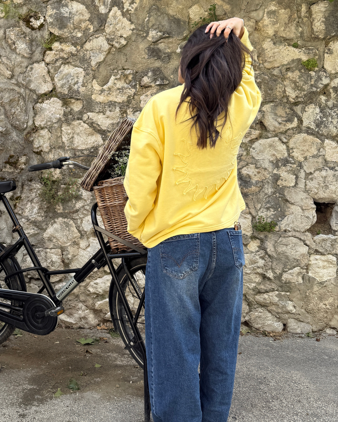 The Sun Crew Neck Sweatshirt Yellow