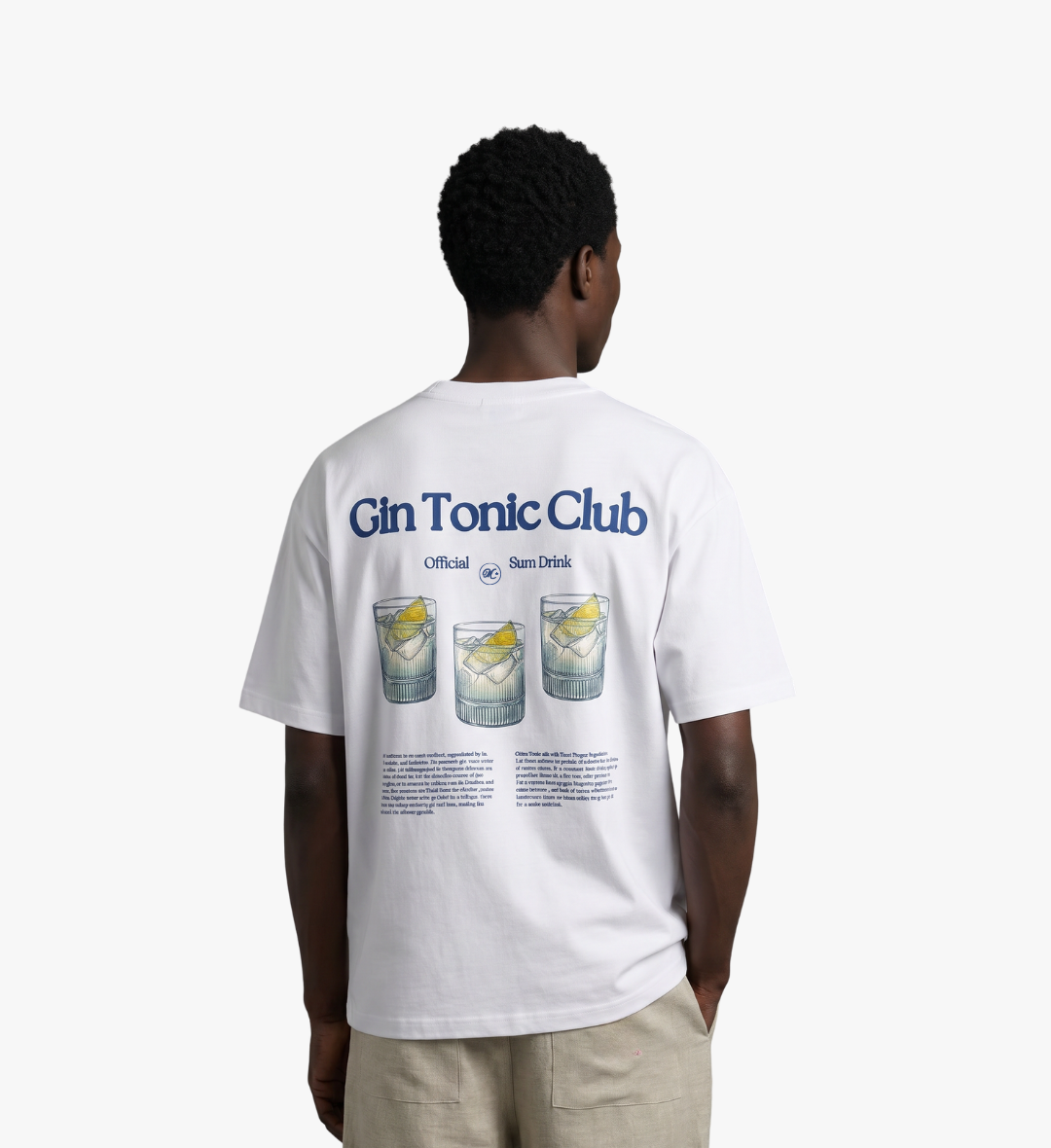 Gin Tonic Club Tee White