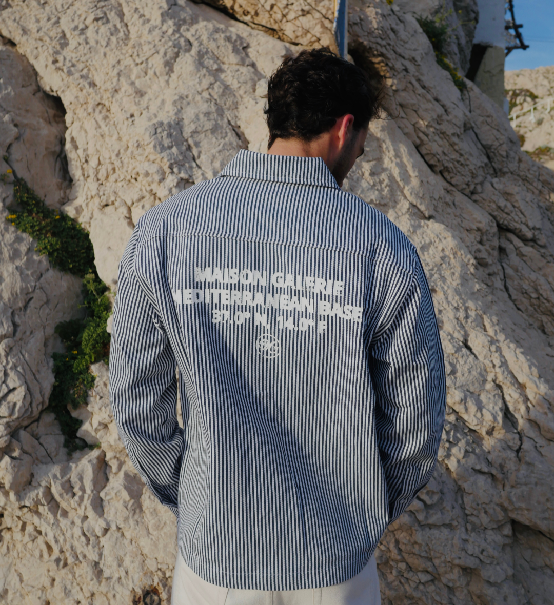 Stripped Overshirt Blue