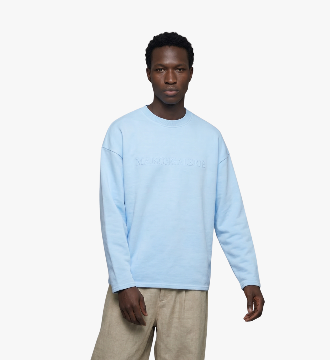 The Sun Crew Neck Sweatshirt Blue