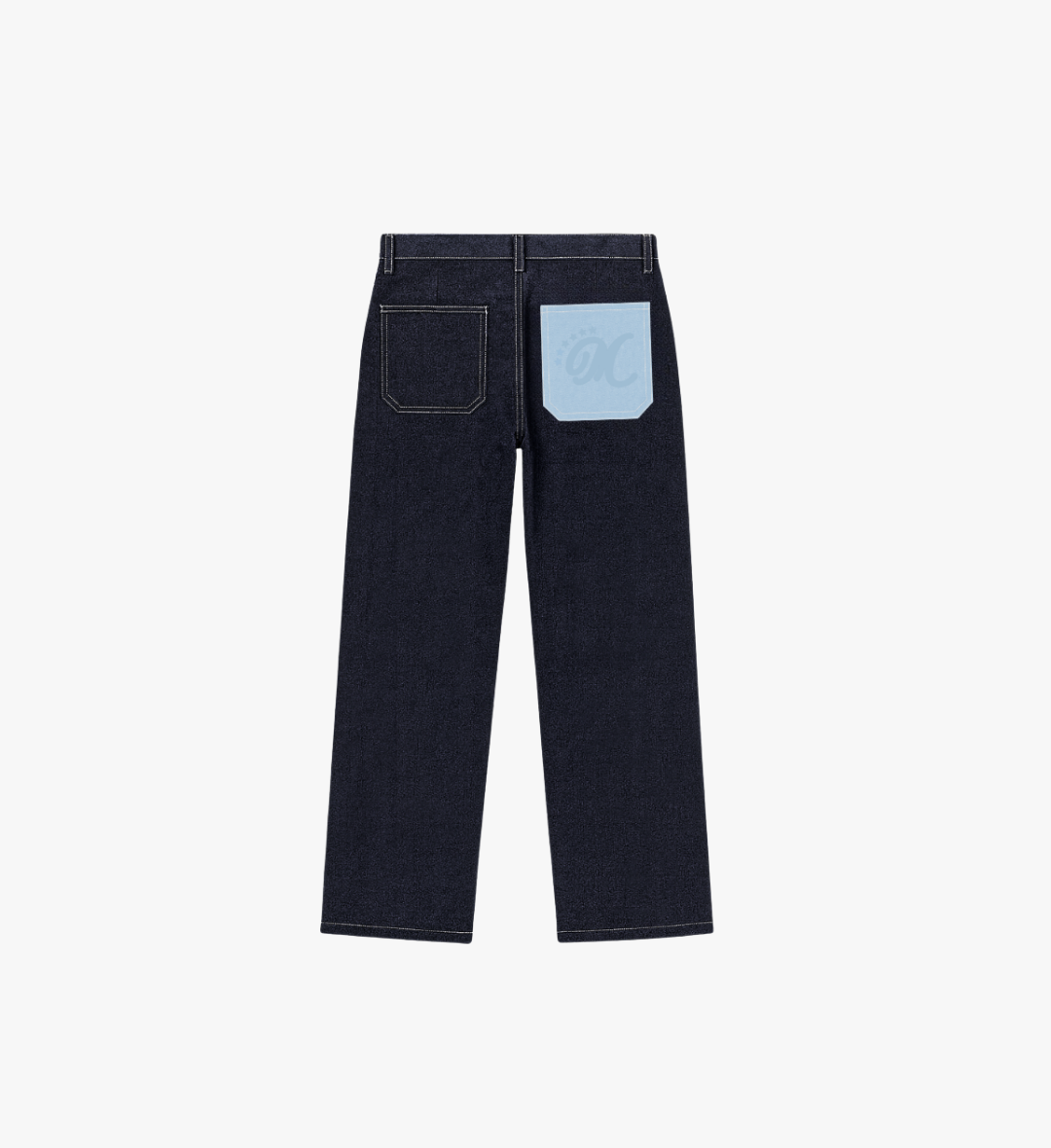 Pantalon Bleu Poche