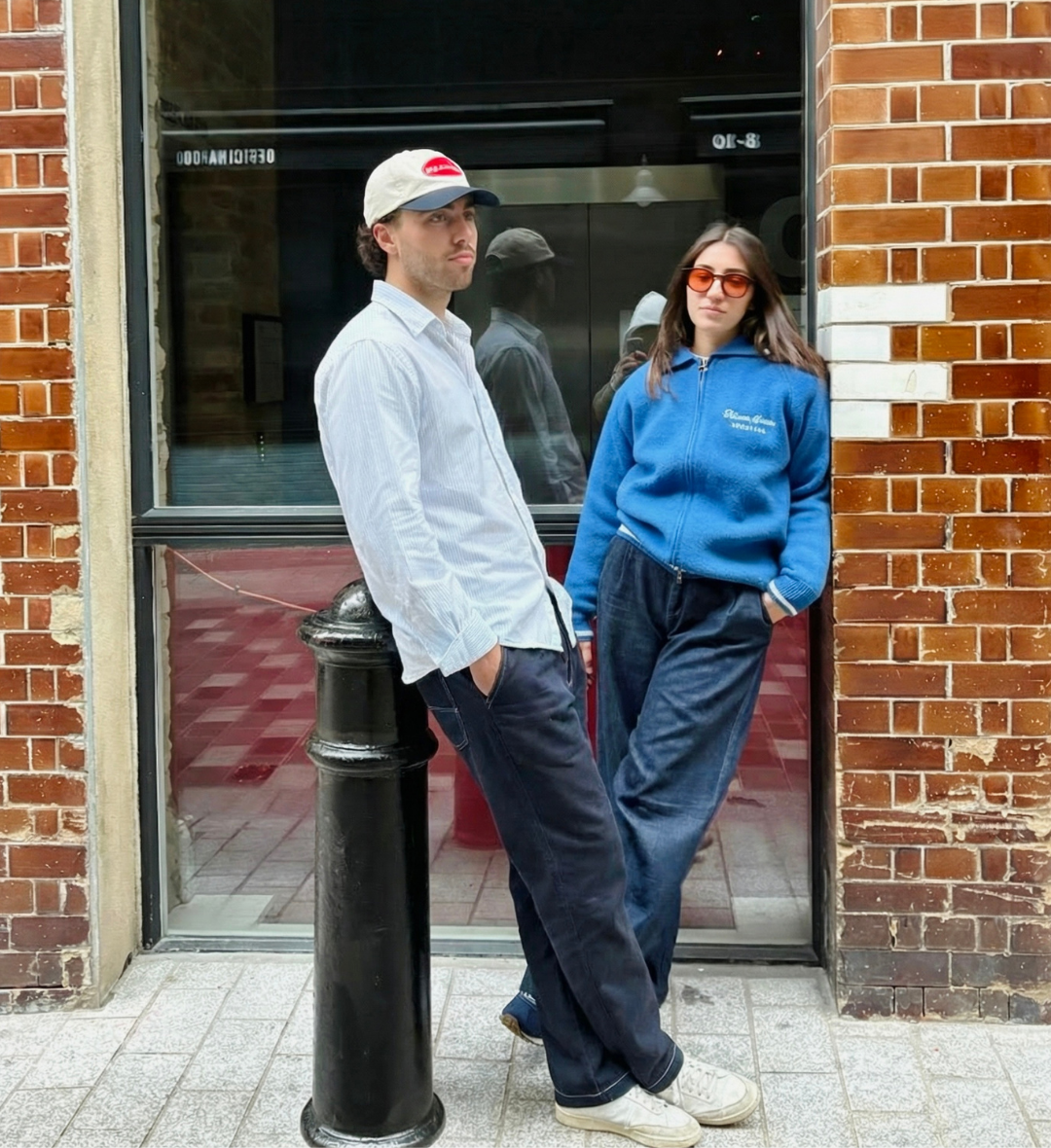 Pantalon Bleu Poche