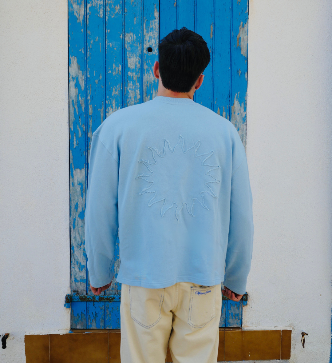 Sweat-shirt ras du cou The Sun bleu