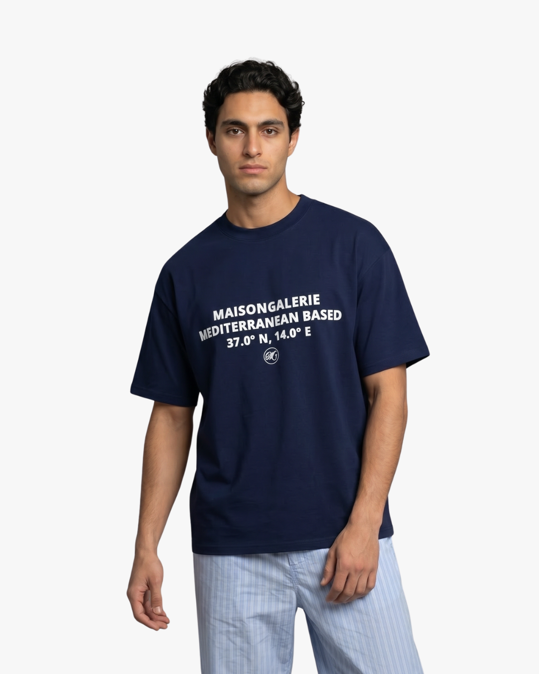 Mediterranean Based Tee Navy Blue