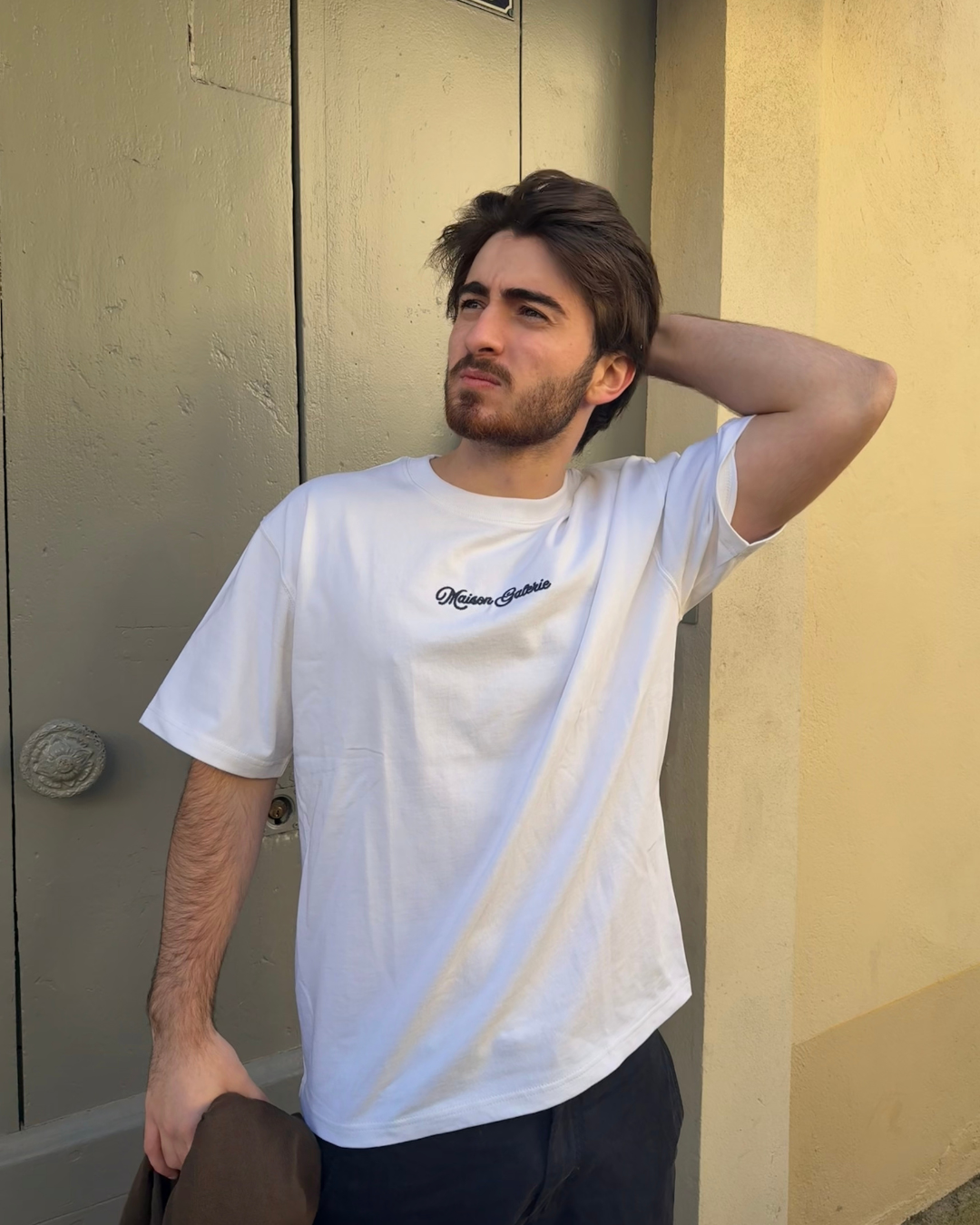 Embroidered Tee Blue