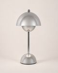 Table Lamp - CHROME, domed table lamp in polished chrome-finish metal