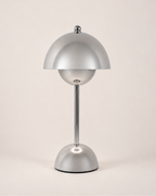 Table Lamp - CHROME, domed table lamp in polished chrome-finish metal