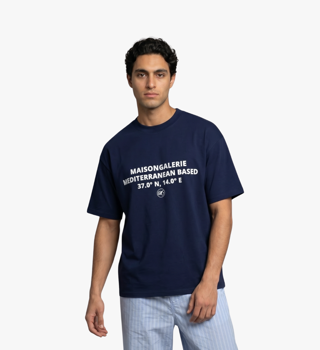 Mediterranean Based Tee Navy Blue