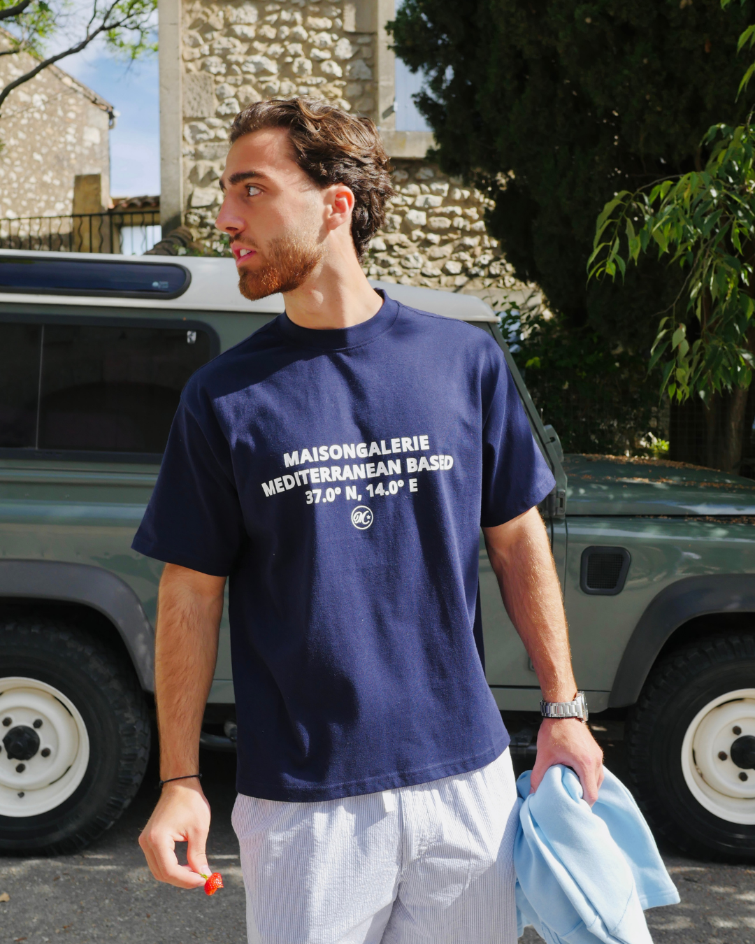 Mediterranean Based Tee Navy Blue