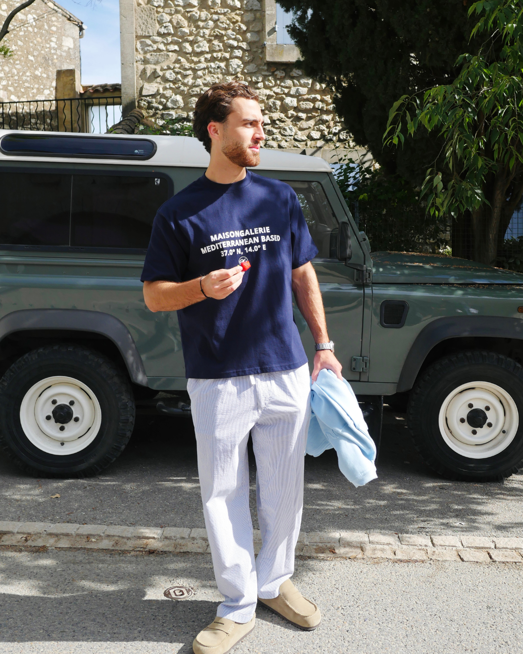 Mediterranean Based Tee Navy Blue