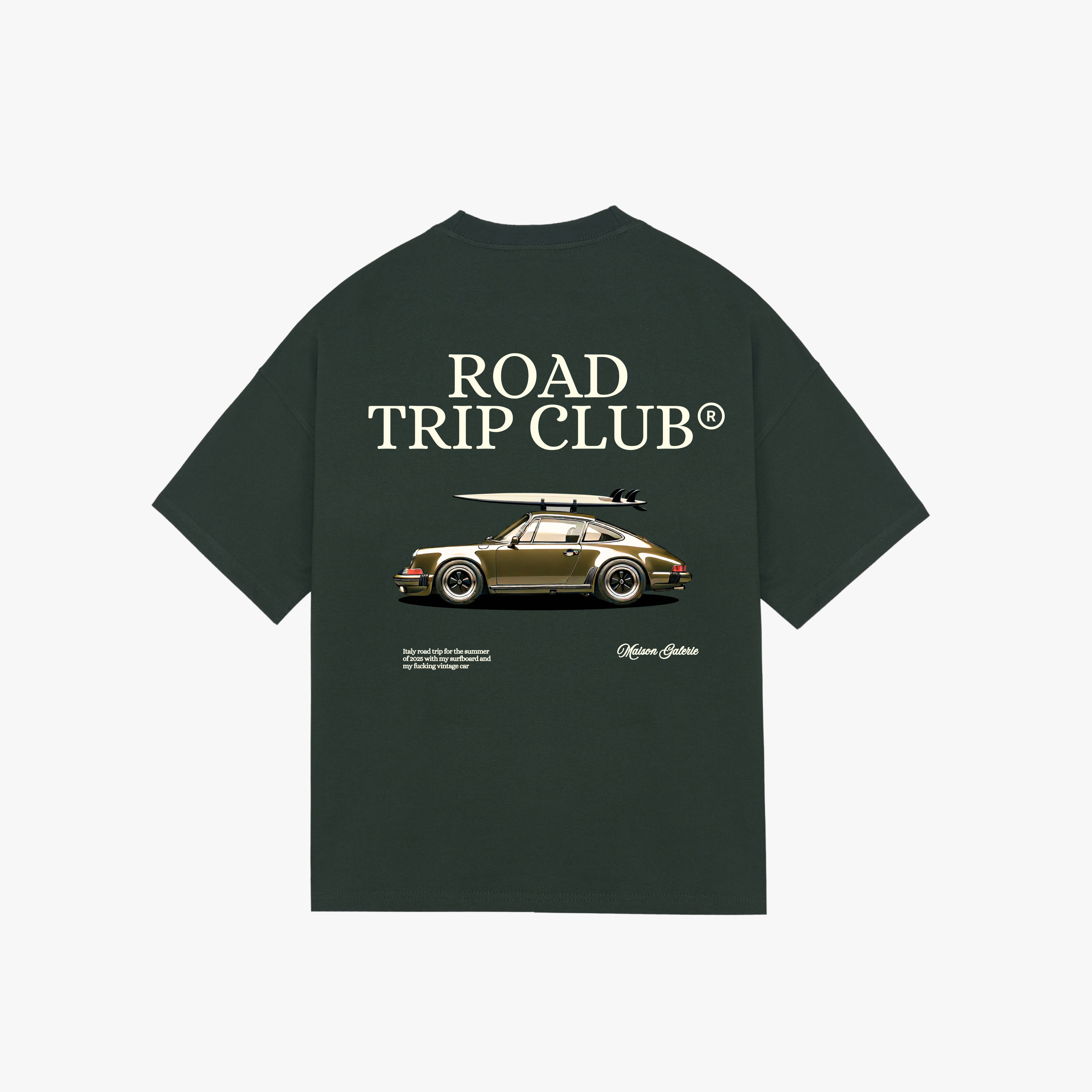Road Trip Club Tee Green