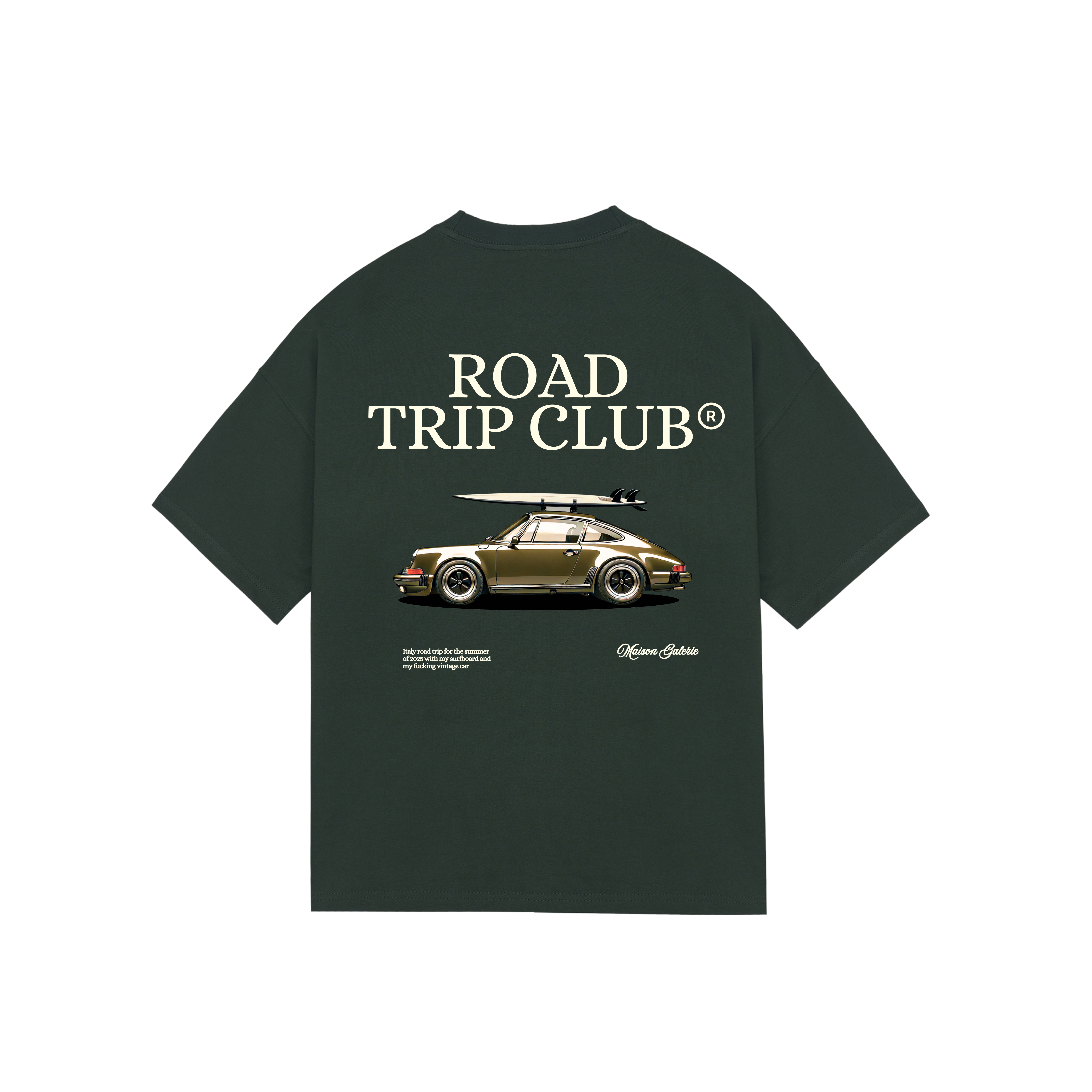 Road Trip Club Tee Green