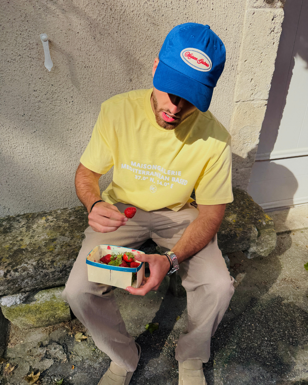 Mediterranean Based Tee Yellow