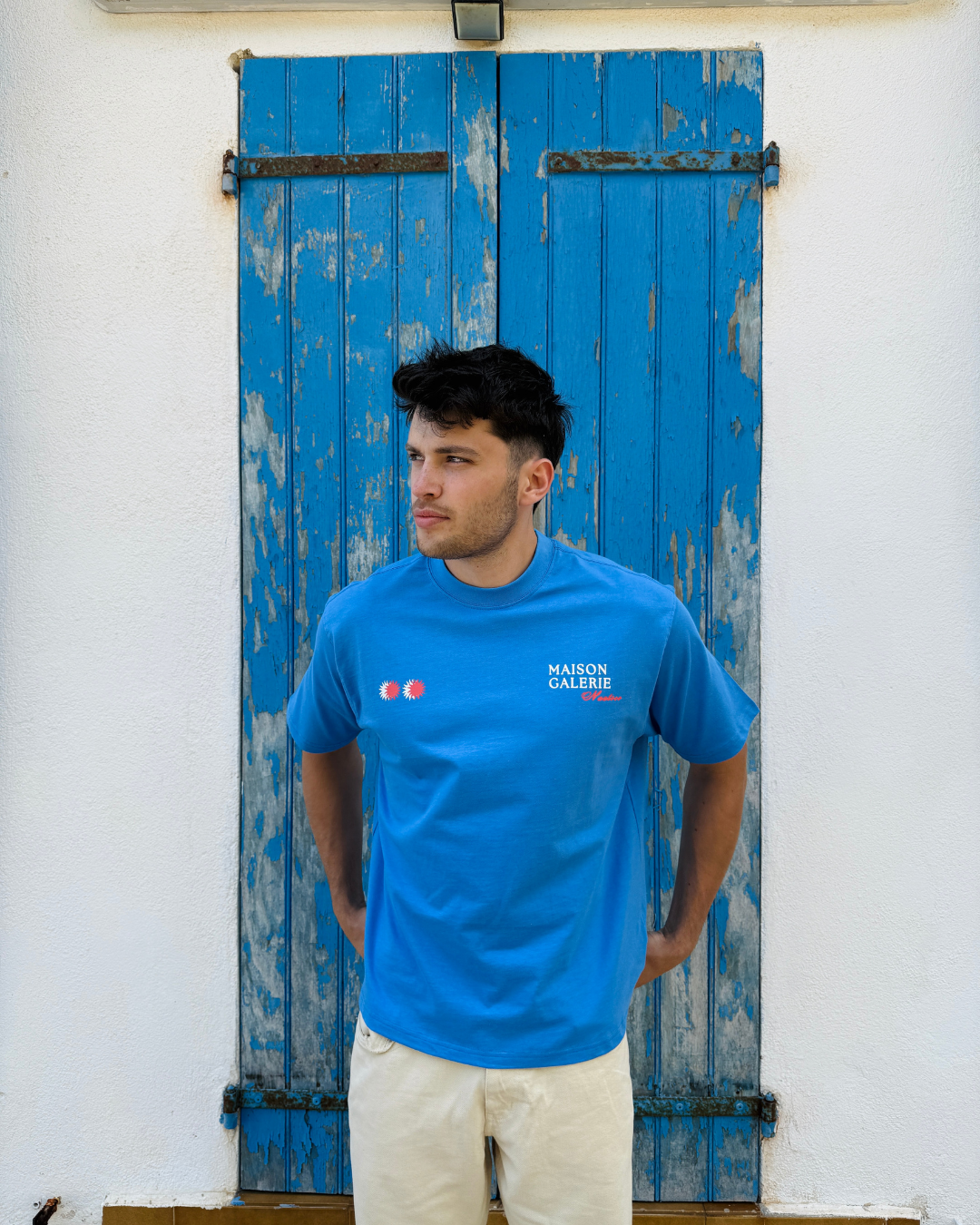 T-shirt Homard Méditerranéen Bleu