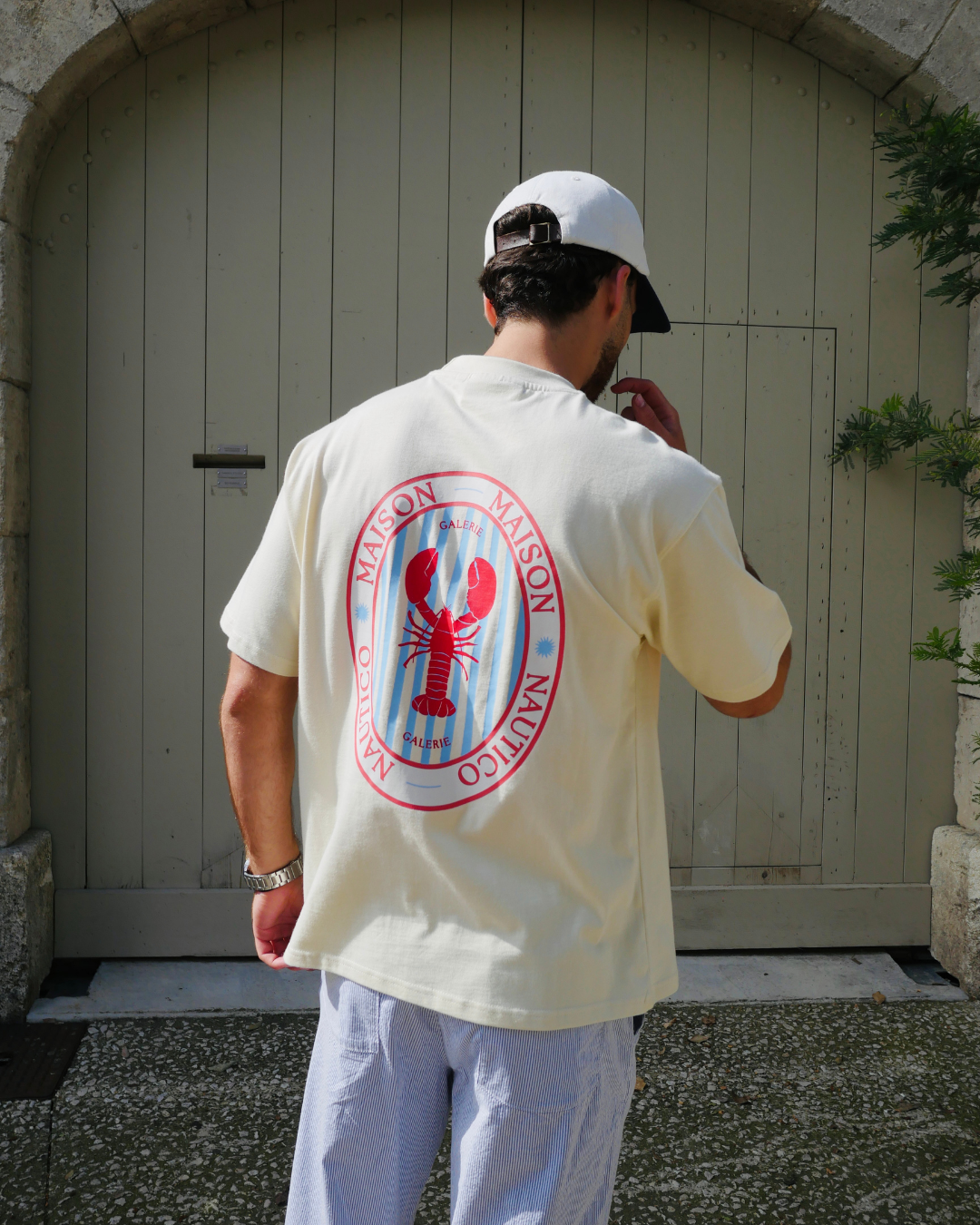 T-shirt Crème Homard Méditerranéen