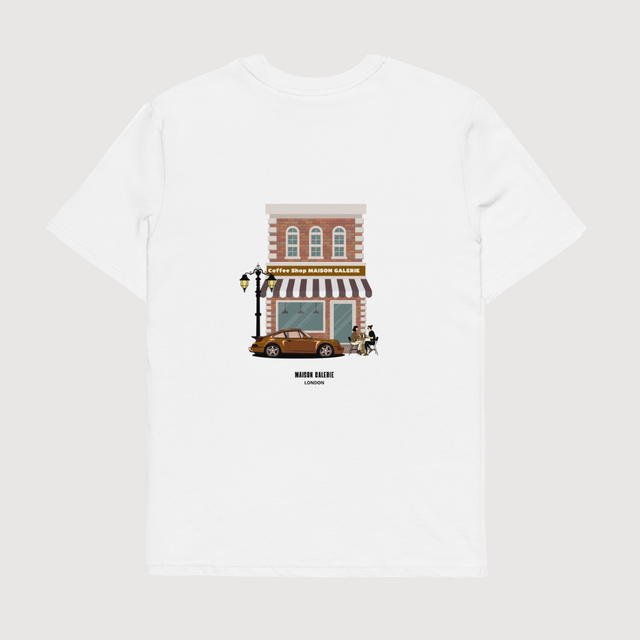 T-SHIRT "Porsche and Coffee"