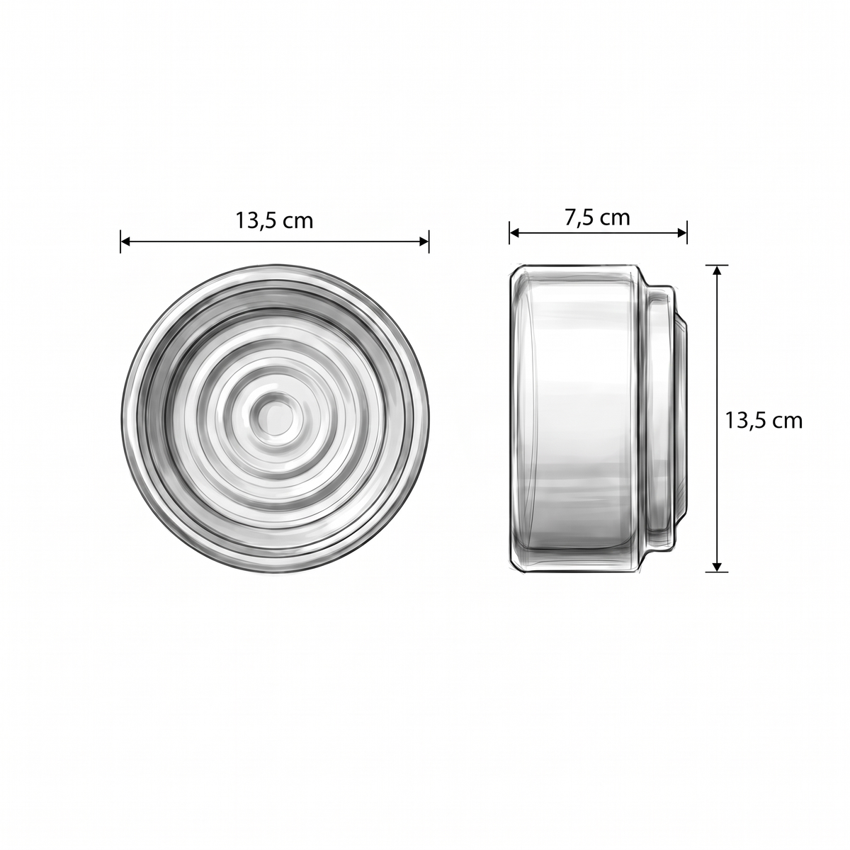 ILA Wall Light – Copper Ribbed Art Deco Glass Dome & Matte Black Aluminium, IP44